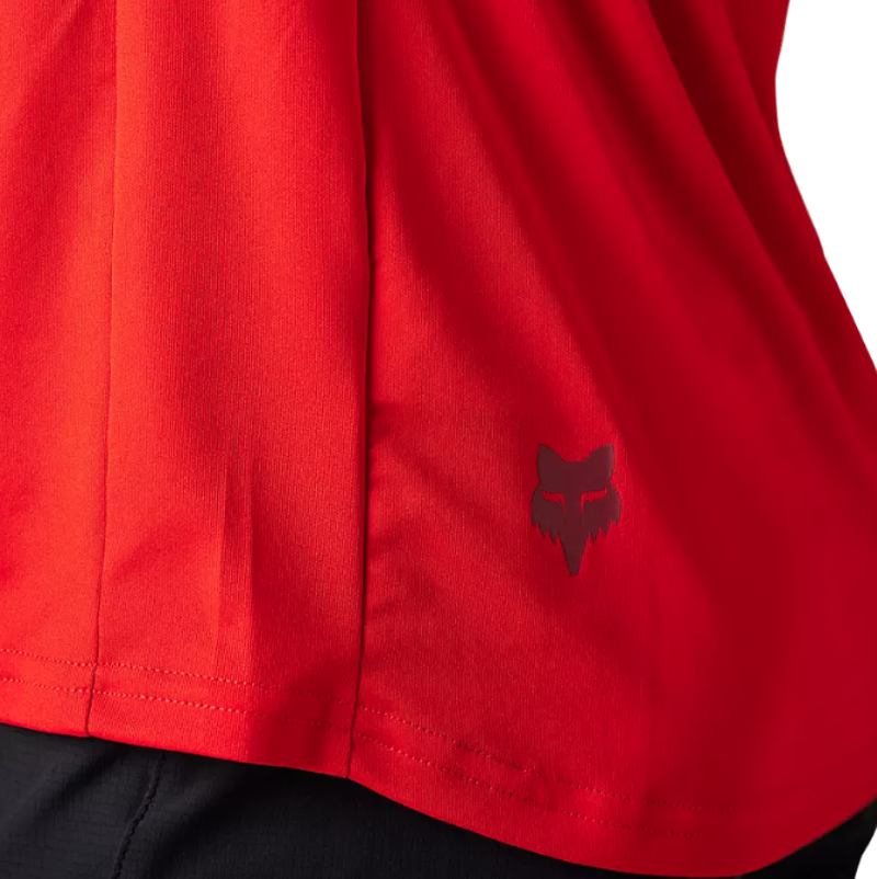 Fox Racing Ranger Short Sleeve Moth Race Jersey in Fluorescent Red-4